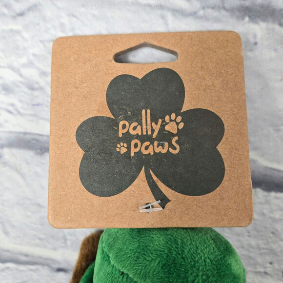 NWT Pallypaws St Paddy's Day Dog Toy Irish Derby Hat Shamrock Bowtie 13 inch - Picture 4 of 10